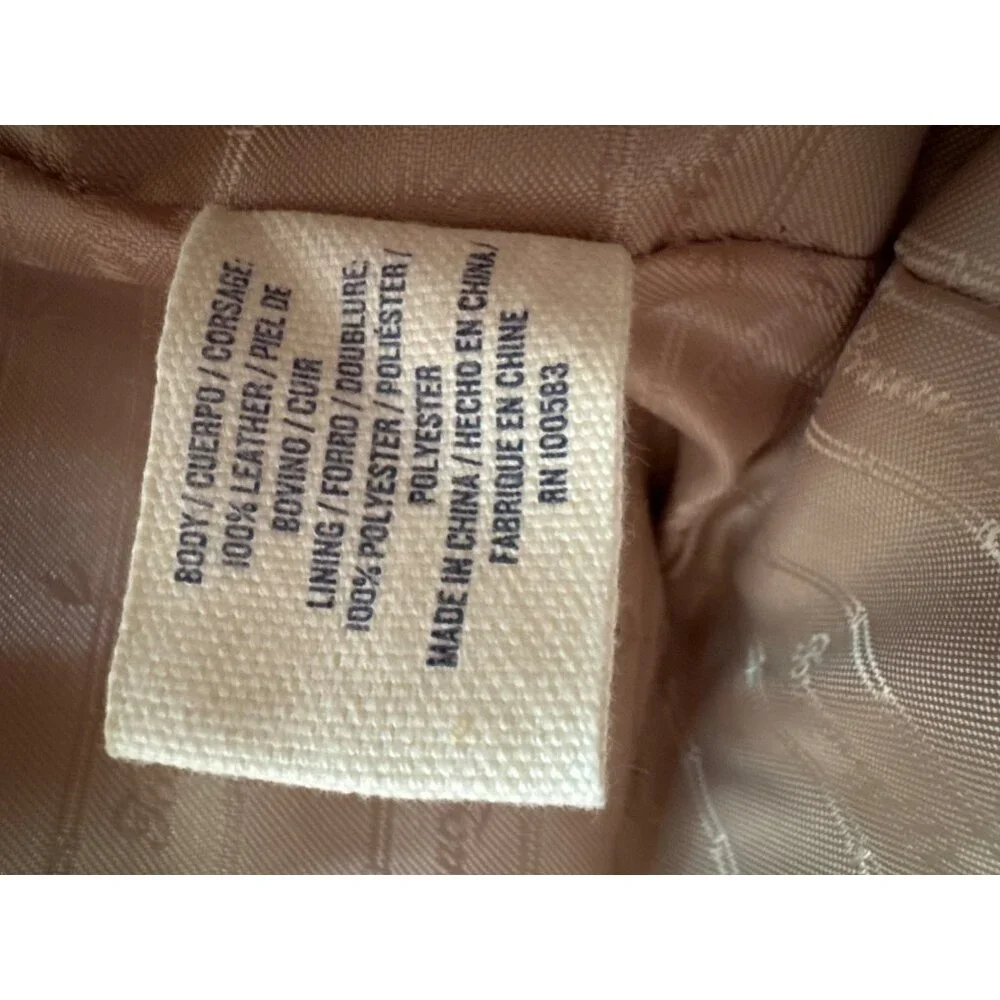 Tommy Bahama Floral Stripe Tote W/Pouch Navy White Faux Leather Travel Beach 90s - Picture 5 of 16